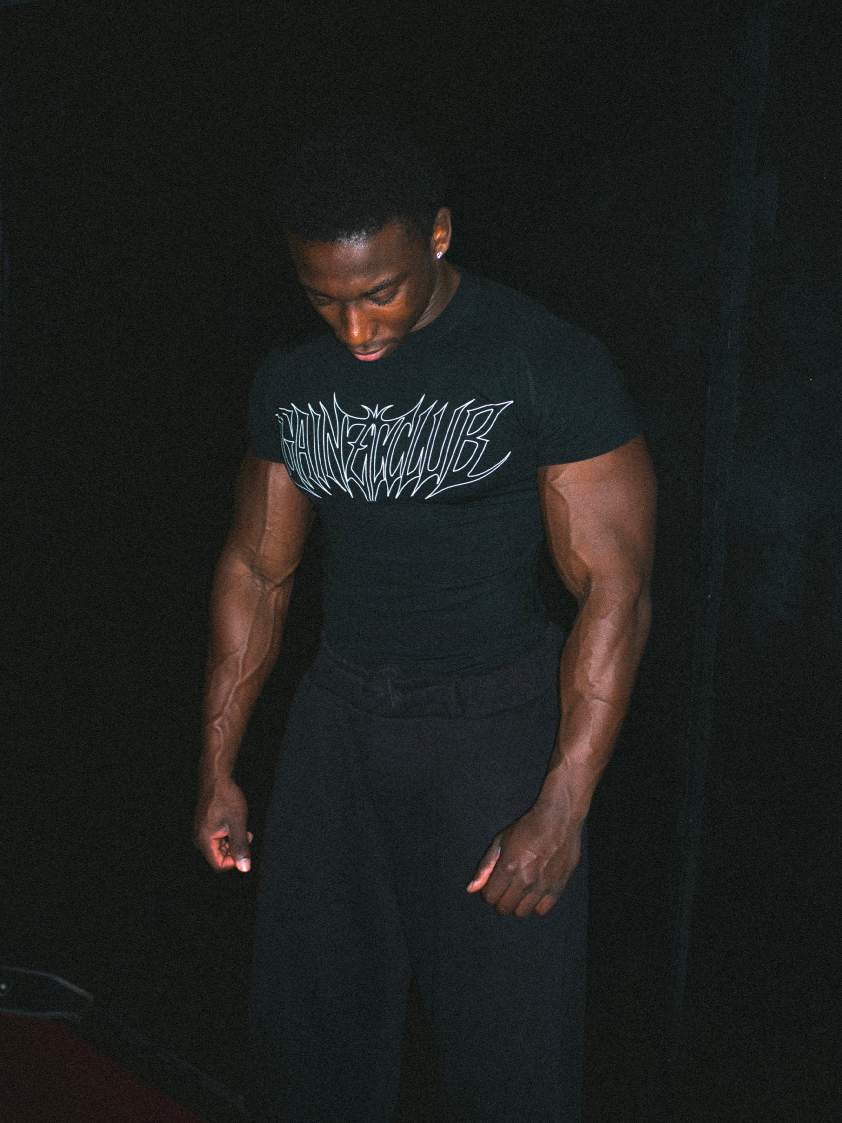 AURA COMPRESS TEE - BLACK/WHITE