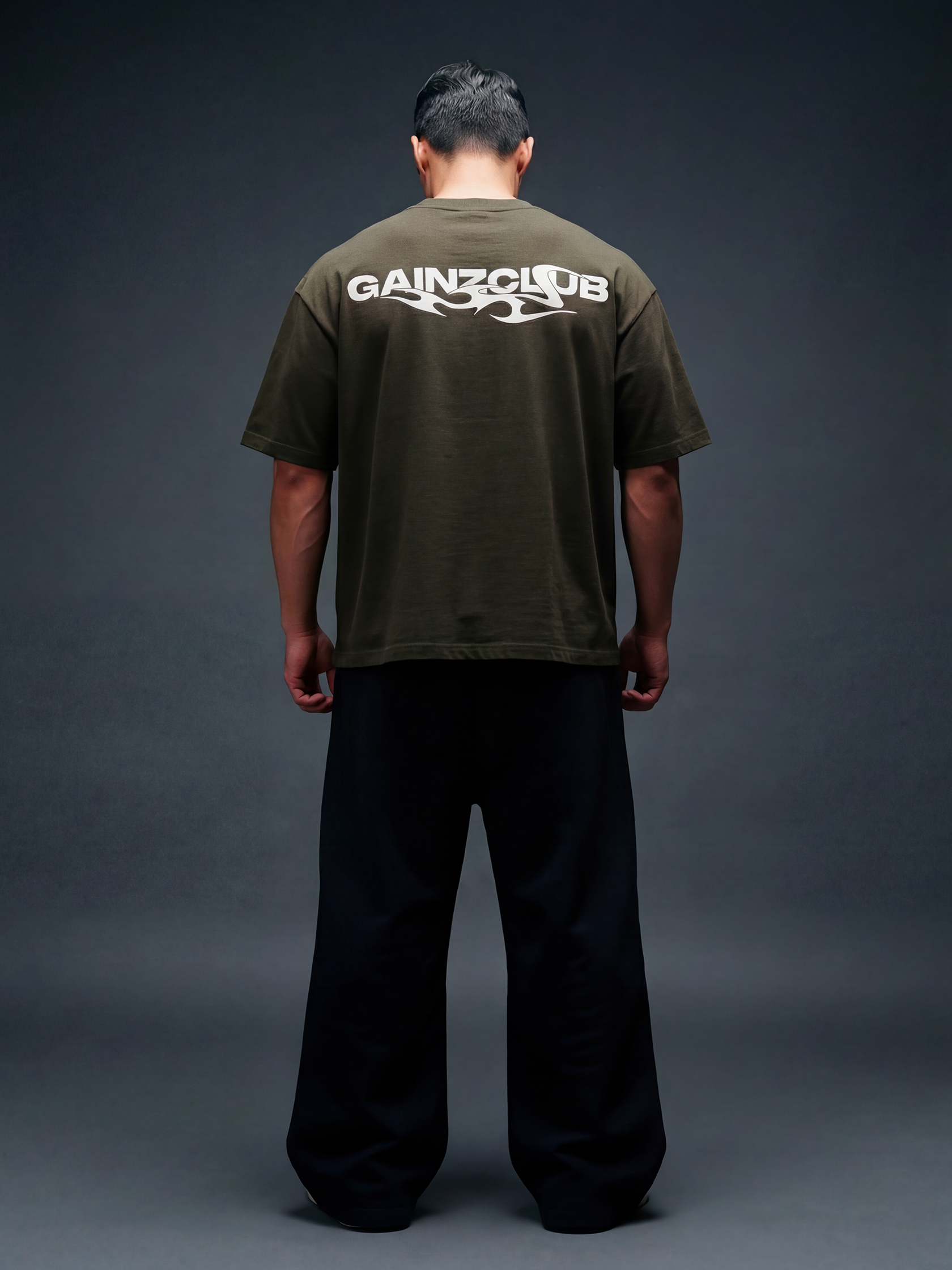 DOMINATE TEE - DARK KHAKI